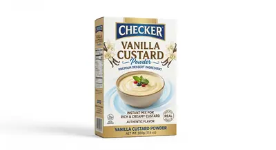 CHECKER CUSTERD VANNILA